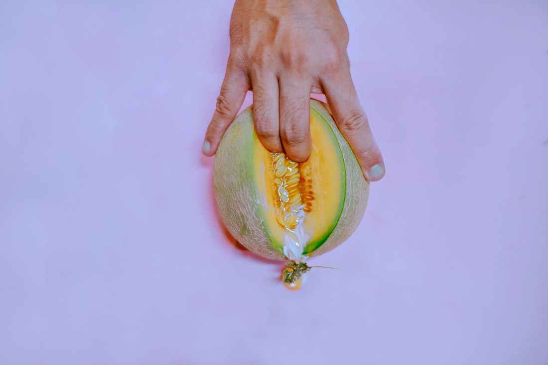fingers on melon