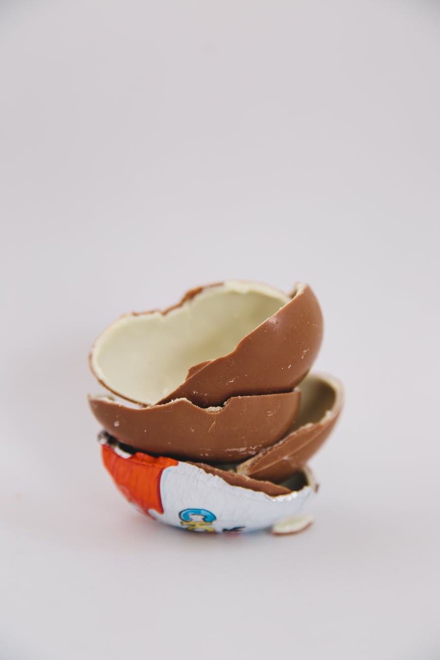 broken chocolate egg