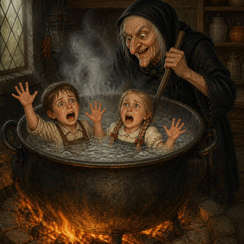 Hansel and Gretel in hot water