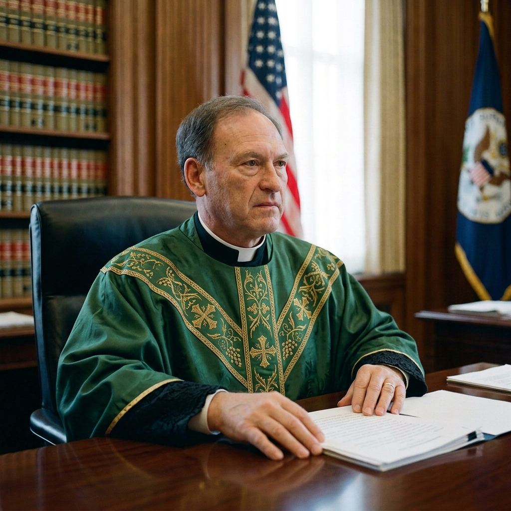 Justice Alito in priest clothing